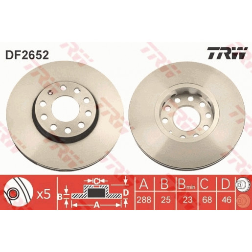 DISC FRANA  - TRW DF2652