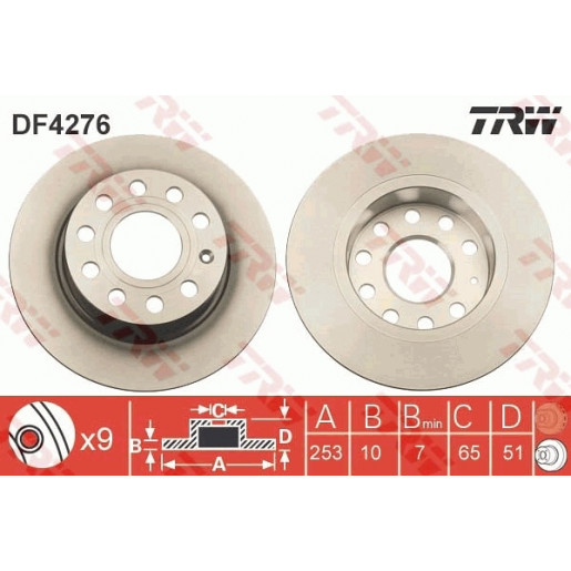 DISC FRANA - TRW DF4276