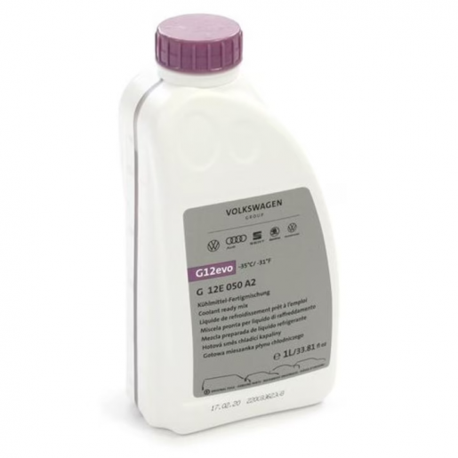 Antigel G12EVO VW/Skoda/Audi/Seat 1000ml, gata diluat, (inlocuieste G12, G12+, G++, G13)