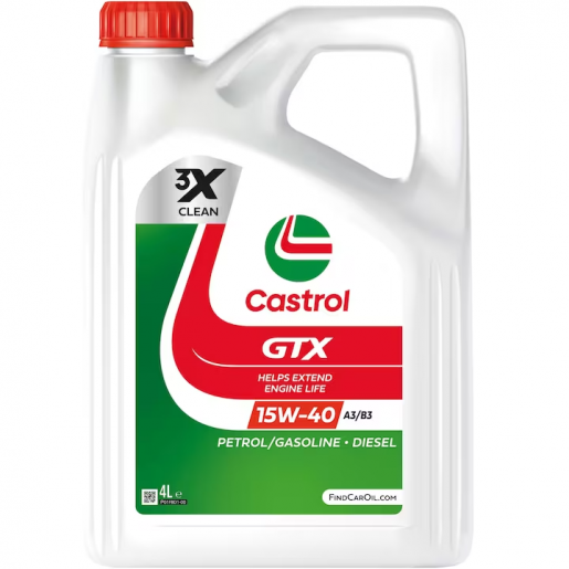 Ulei motor Castrol GTX A3/B3, 15W40, 4L