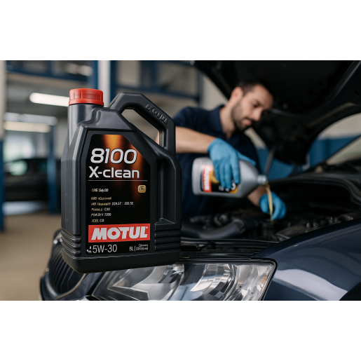  Ulei motor Motul 8100 X-Clean+, 5W30, 5L