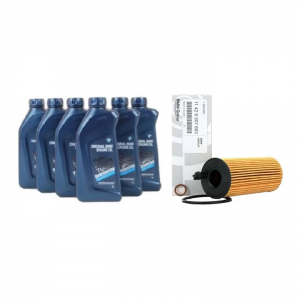 Pachet revizie complet – Filtru + 6 litri ulei BMW 5W 30 (cod OE 11 42 8 507 683) – pentru motoare Diesel N47